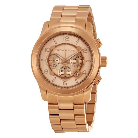 michael kors mk8096 rose gold watch|rose gold watch with numbers.